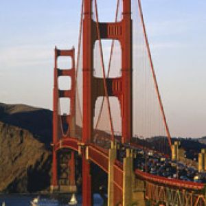 Ponte Golden Gate ao Pôr do Sol