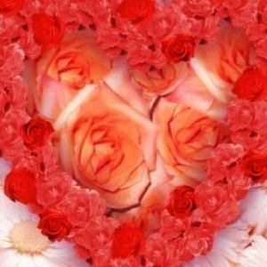 Coração de Rosas e Flores
