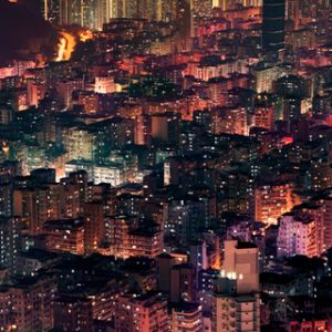 Luzes da cidade à noite