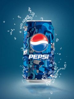 Lata de Pepsi com água