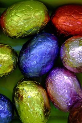 Ovos de Páscoa Coloridos
