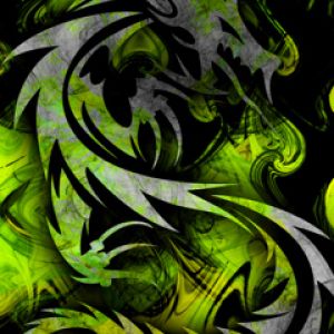 Arte Abstrata de Dragão