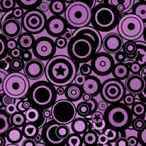 Design Abstrato de Círculos Roxos