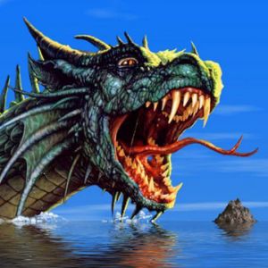 Dragão Majestoso na Água