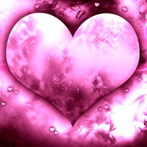 Fundo Coração Rosa Amor