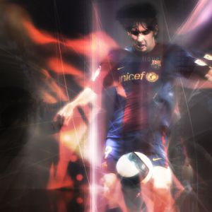 Ação de Futebol de Lionel Messi