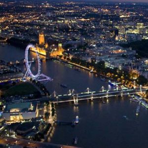 Vista Noturna da London Eye