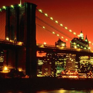 Ponte do Brooklyn ao Pôr do Sol