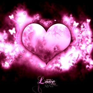Fundo Coração Rosa Amor
