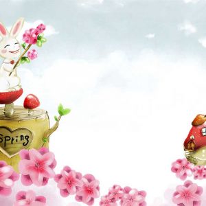 Coelho da Primavera e Flores