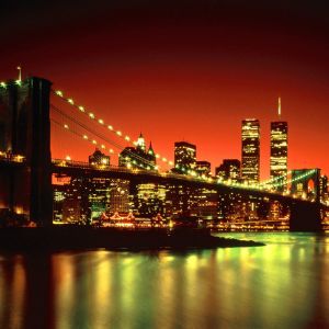 Ponte do Brooklyn ao Pôr do Sol