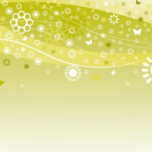 Design Floral Abstrato Verde