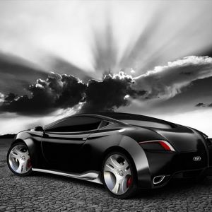 Carro Esportivo Preto Elegante