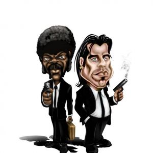 Personagens de Pulp Fiction Arte