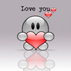 Personagem de Amor Fofo