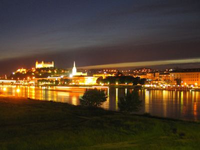 Horizonte Noturno de Bratislava