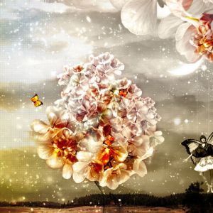 Paisagem Floral Fantástica