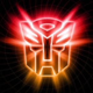 Arte Neon do Logo Transformers