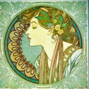 Perfil de Mulher Art Nouveau