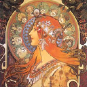 Retrato de Mulher Art Nouveau