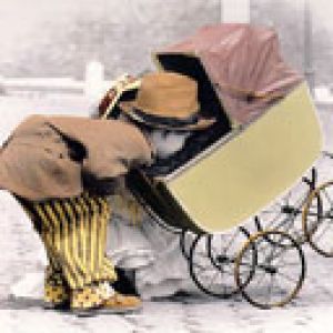 Carrinho de Bebê Vintage Engraçado