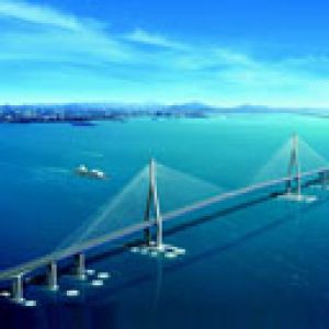 Ponte deslumbrante sobre a água