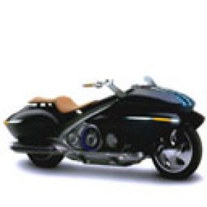 Motocicleta Preta Elegante