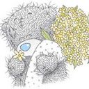 Urso Fofo com Flores