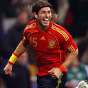 Sergio Ramos Celebrando Gol