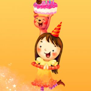 Celebração de Aniversário com Bolo