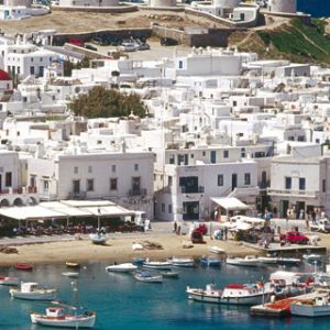 Moinhos de Vento e Porto de Mykonos