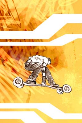 Ilustração de Skateboarding