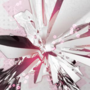 Design Abstrato Rosa e Prata