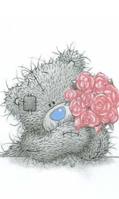 Ursinho Fofo com Rosas