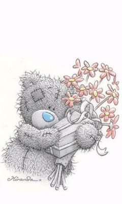 Ursinho Fofo com Flores