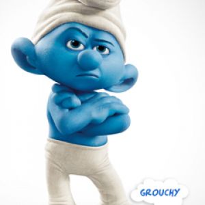 Personagem Smurf Rabugento