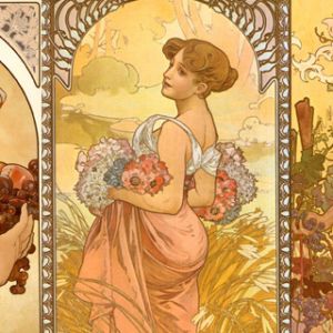 Mulheres Art Nouveau de Alphonse Mucha