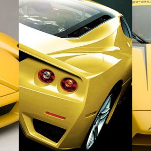 Carros Esportivos Amarelos