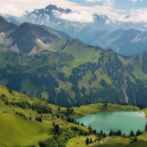 Deslumbrante paisagem montanhosa