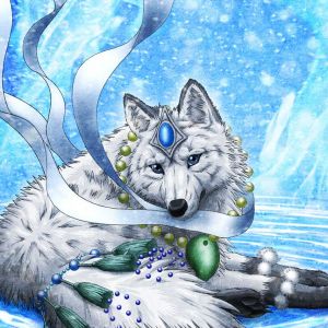 Lobo Branco Majestoso