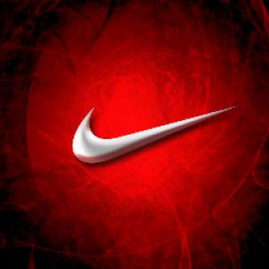 Logo da Nike em Fundo Vermelho