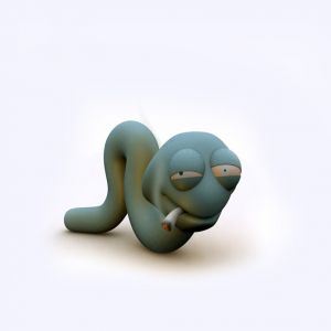 Cobra de Cartoon Engraçada