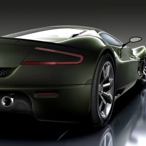 Carro Esportivo Verde Elegante