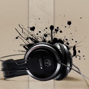 Fones Elegantes com Splash Art