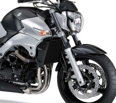 Motocicleta Prata Elegante