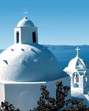 Cúpulas Brancas de Santorini