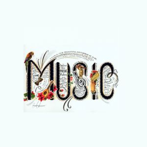 Tipografia Musical Colorida