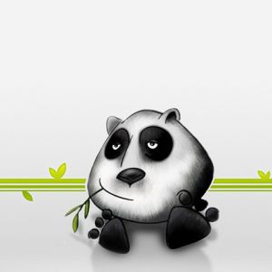 Ilustração de panda fofo
