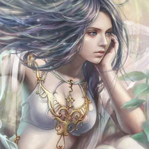 Arte Fantástica de Mulher Encantadora