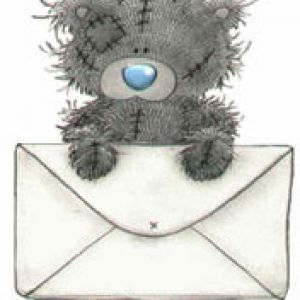 Ursinho Fofo com Envelope